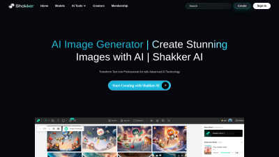 Shakker-ai image generator - AI tool for AI Assistants