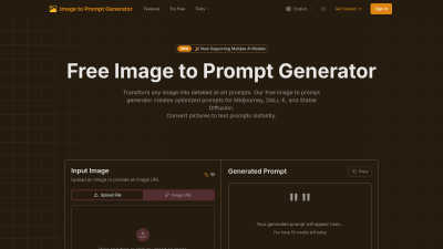 Image to Prompt Generator - AI tool for Content Creation