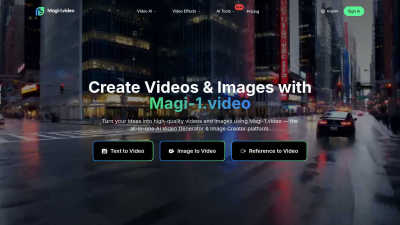 Magi-1 - AI tool for Content Creation