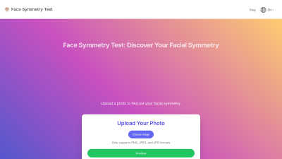 Face Symmetry Test - AI tool for Fitness & Health