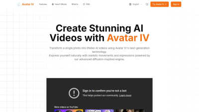 Avatar IV - AI tool for Avatars