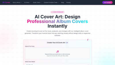 Aicoverart - AI tool for Audio & Music