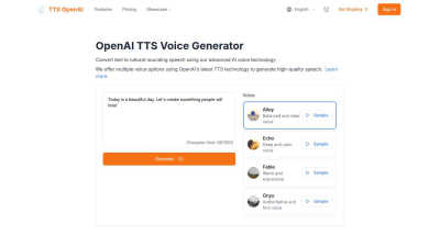 TTS OpenAI - AI tool for Accessibility