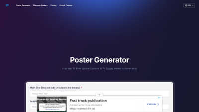 Poster Generator - AI tool for Design Tools