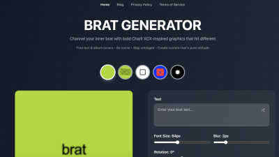 Brat Generator - AI tool for Design Tools