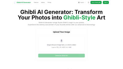 Ghibli AI Generator - AI tool for Design Tools