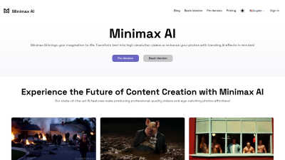 Minimax AI - AI tool for Image & Photo