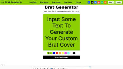 Brat Generator - AI tool for Design Tools