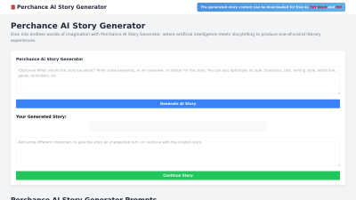 Perchance AI Story - AI tool for AI Assistants