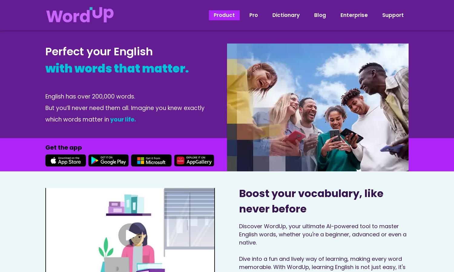 WordUp App Website