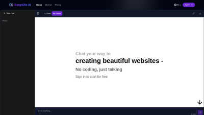 DeepSite AI - AI tool for Design Tools