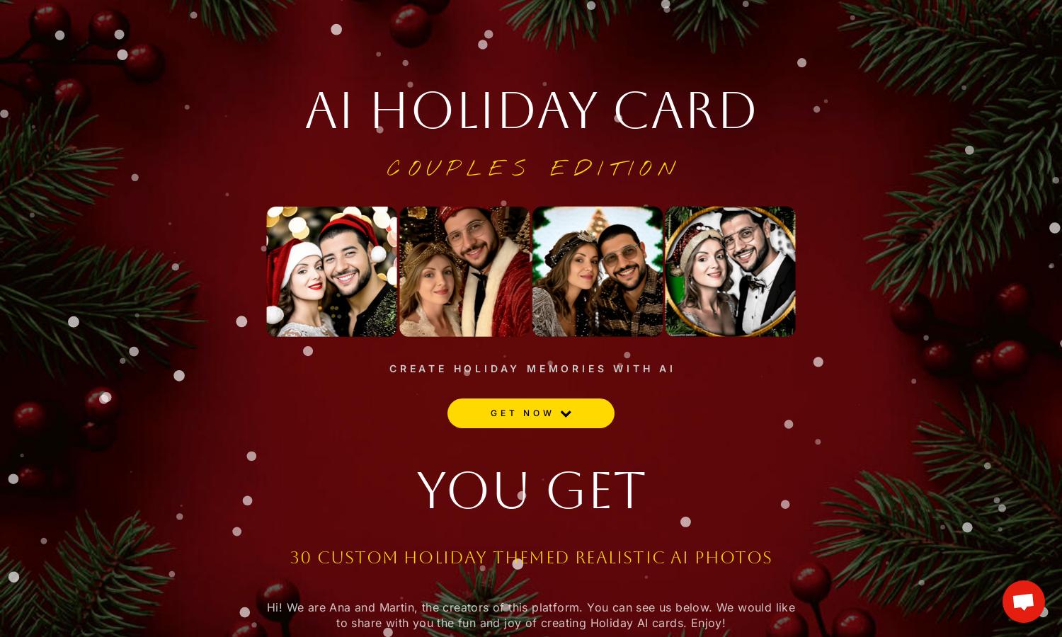 AI Holiday Cards Website