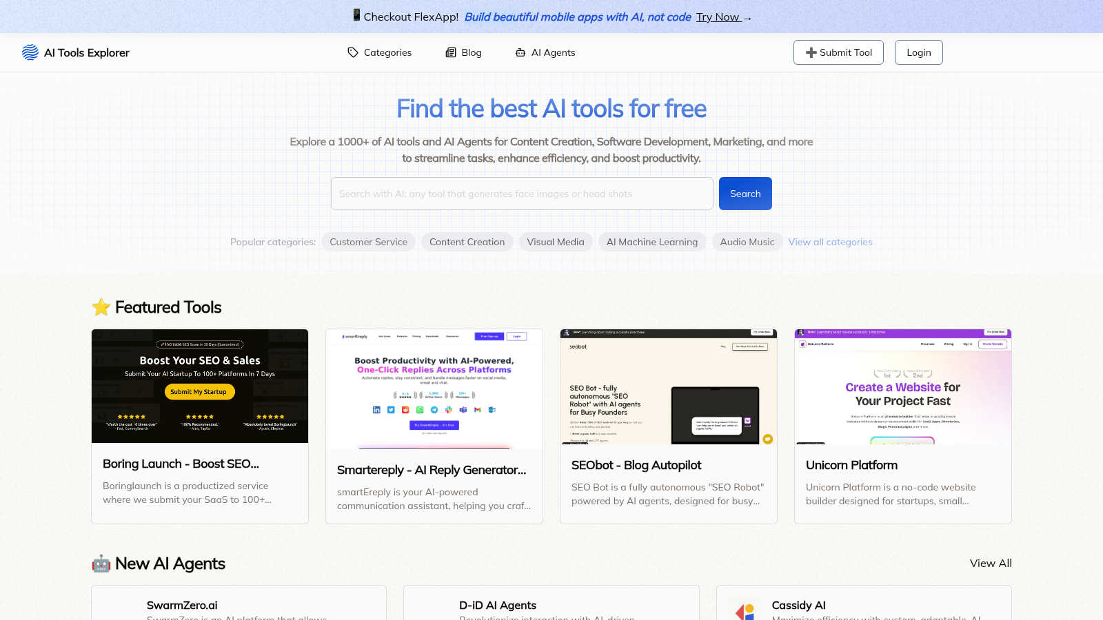 All The AI Tools application interface and features