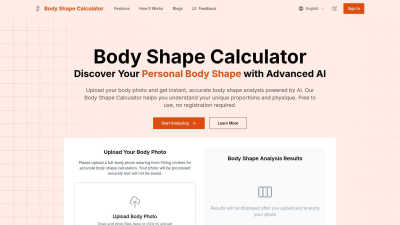 Body Shape Calculator - AI tool for AI Assistants