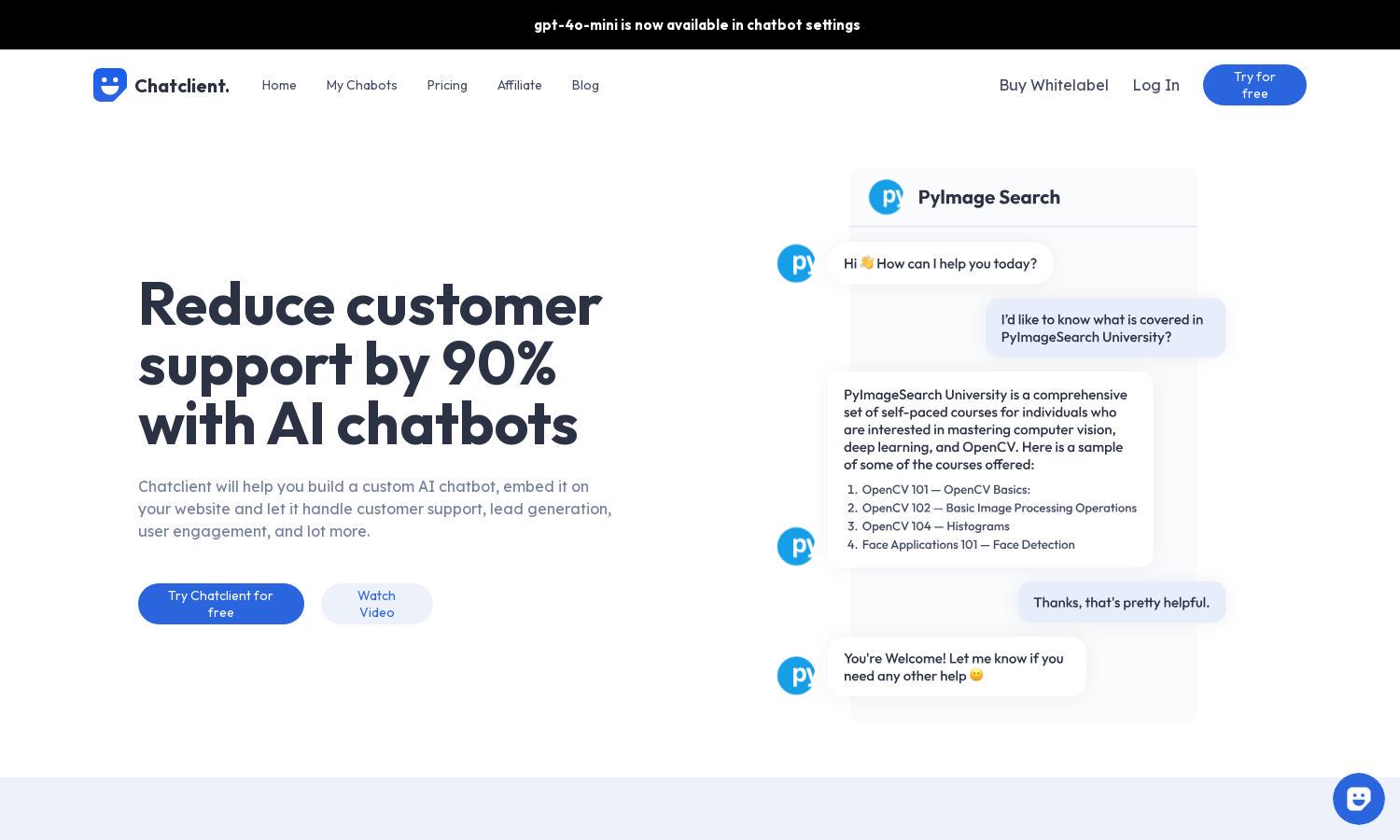 Chatclient Website