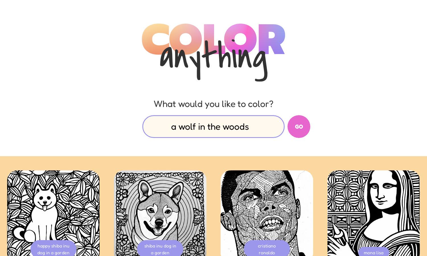 Color Anything Website