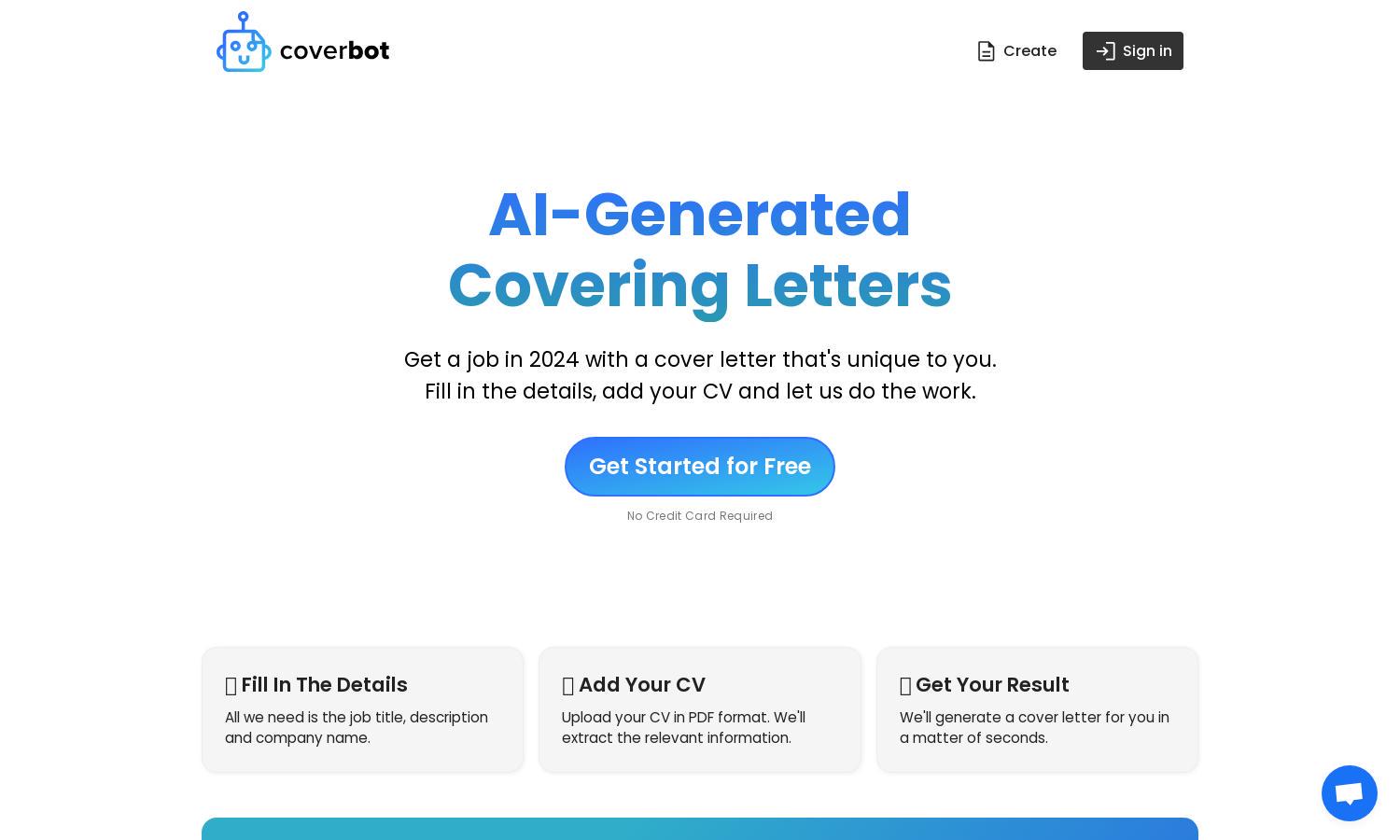 CoverBot Website