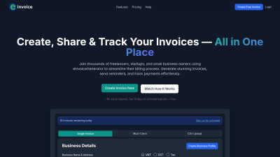 eInvoice Generator - AI tool for E-commerce