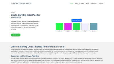 palettecolorgenerator.com - AI tool for Design Tools