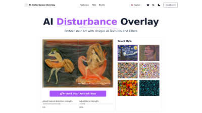 AI Disturbance Overlay - AI tool for Design Tools