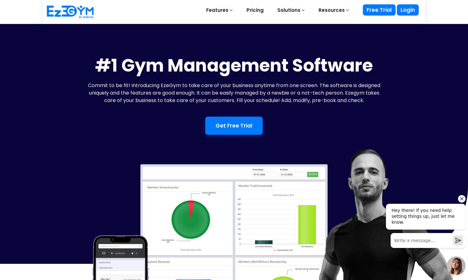 EzeGym Website