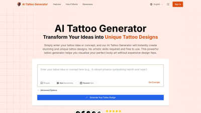 AI Tattoo Generator - AI tool for Design Tools