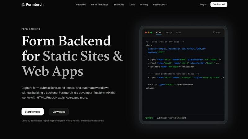 Formtorch screenshot