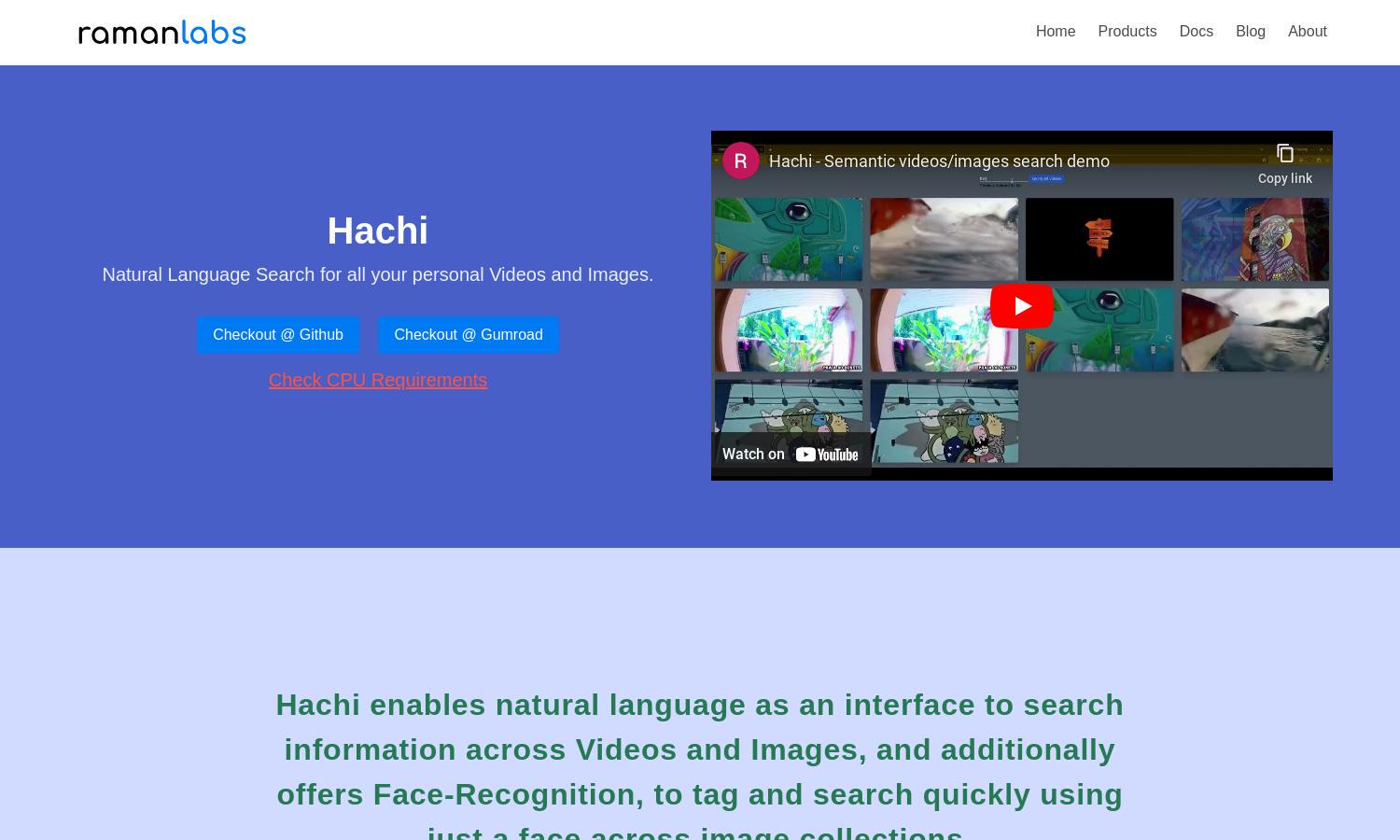 Hachi Website