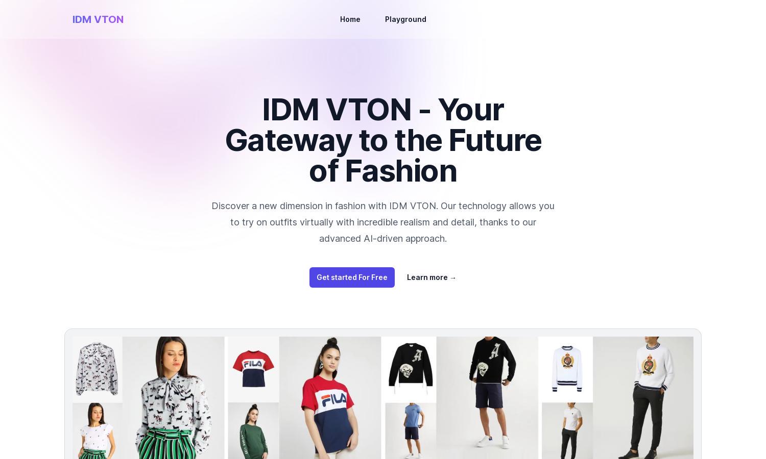 IDM VTON Website