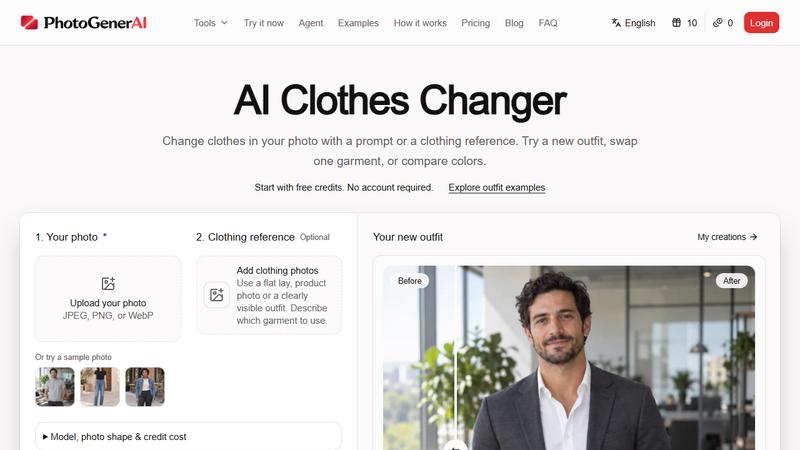 PhotoGenerAI application interface and features