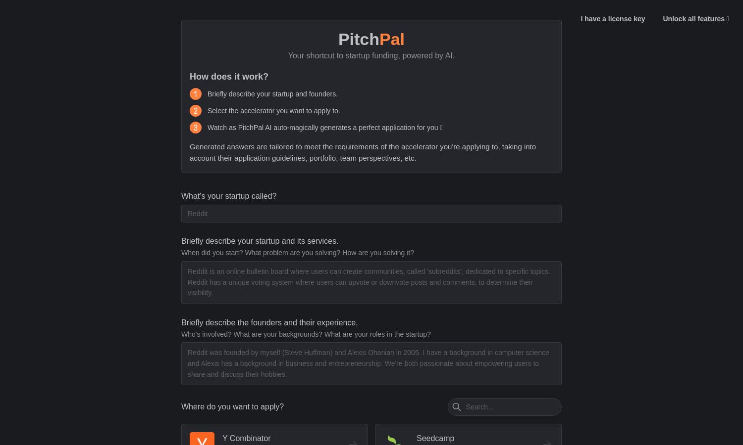 PitchPal Website