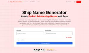 Ship Name Generator Website