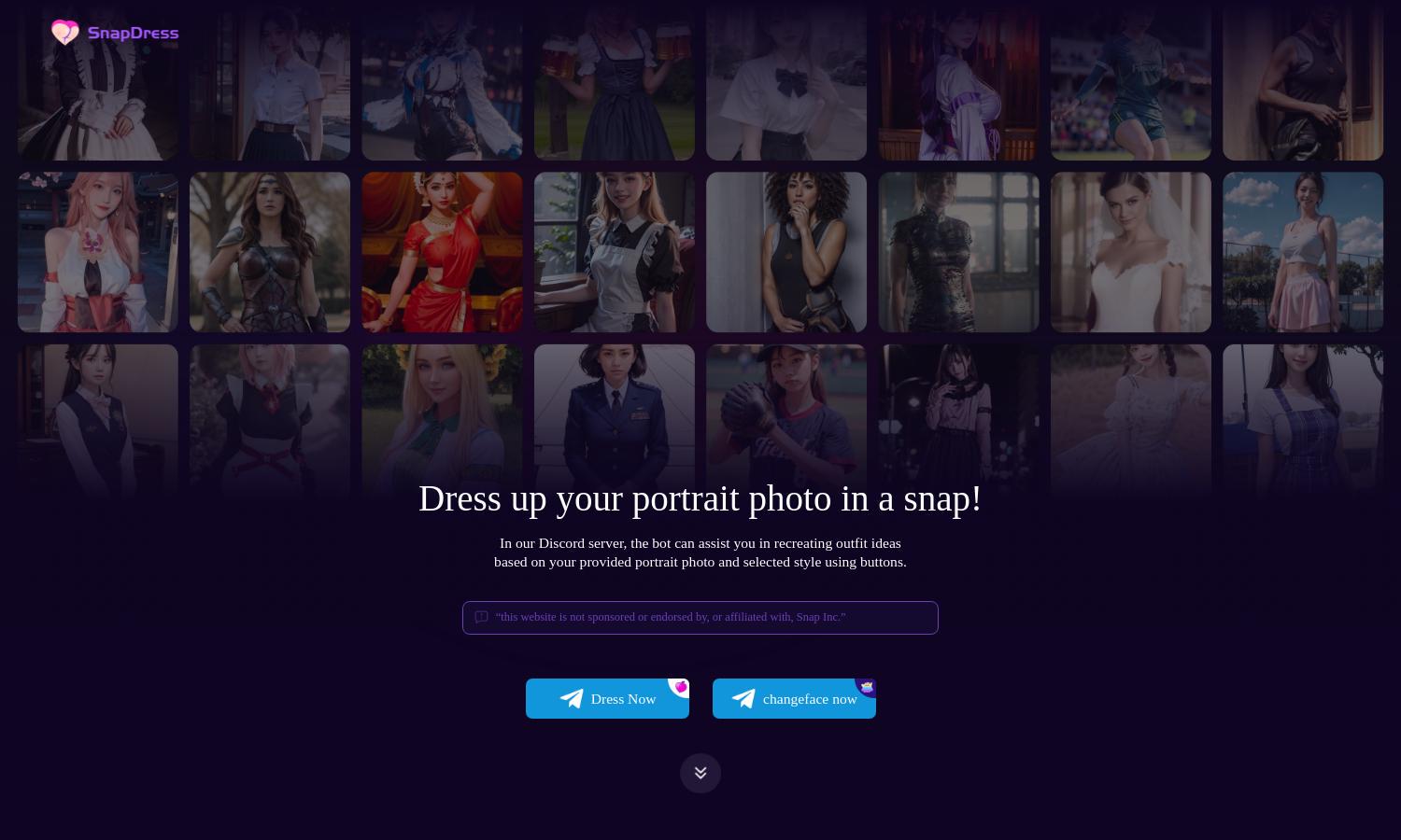 SnapDress Website