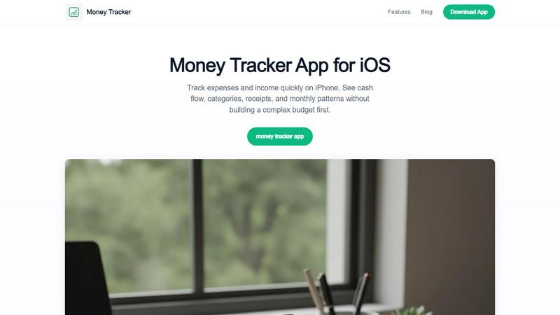Money Tracker App application interface and features