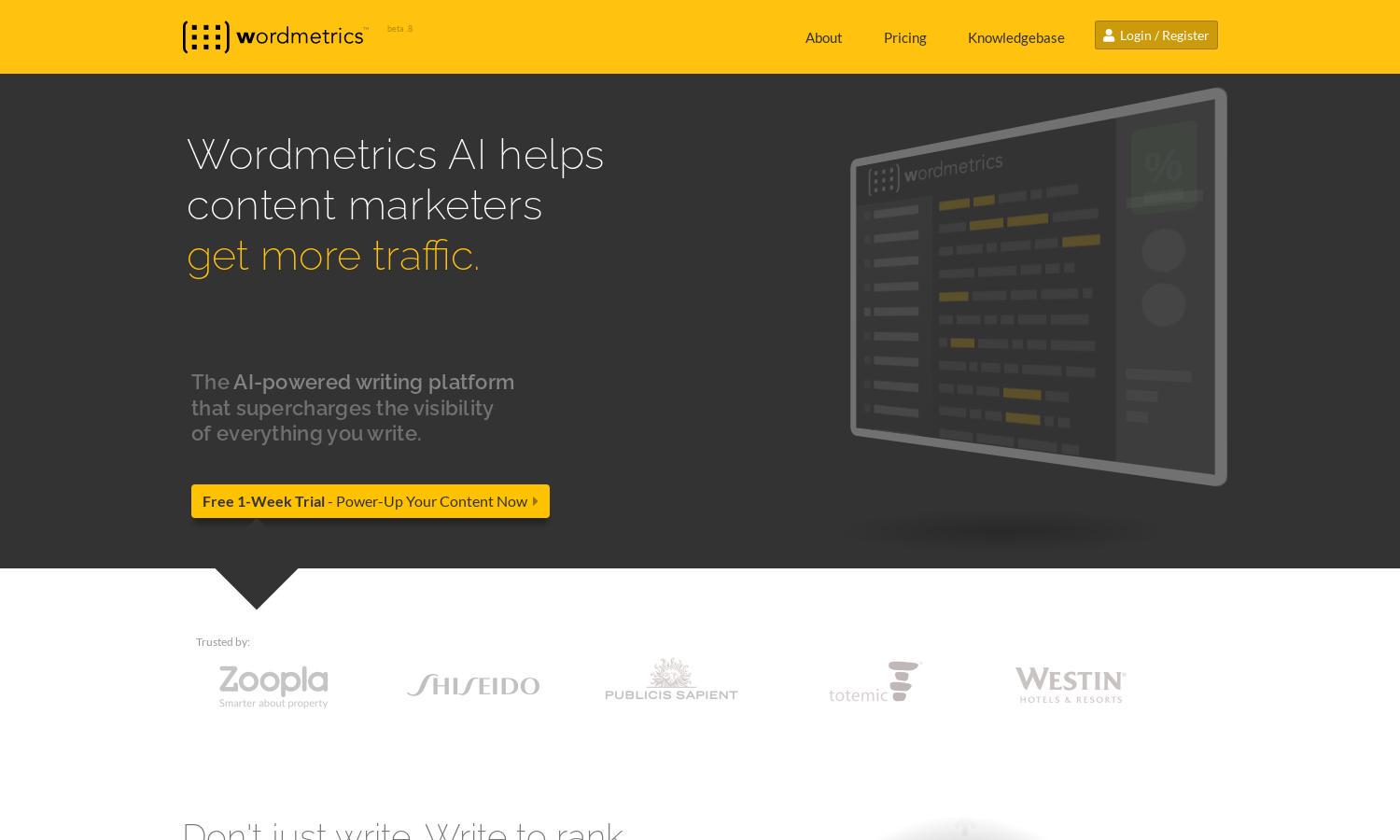 Wordmetrics Website